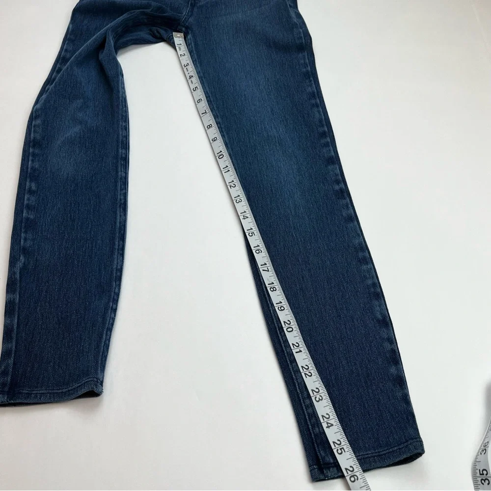 SPANX Womens Size XS Blue Denim Jean Jeggings Two Pocket Slimming Shaping Preppy